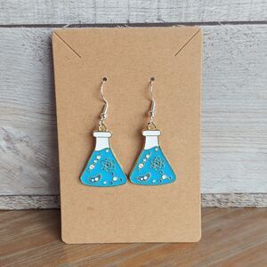 Science Teacher Earrings Beaker